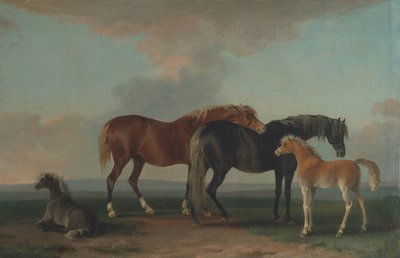 Mares and Foals, facing right by Sawrey Gilpin